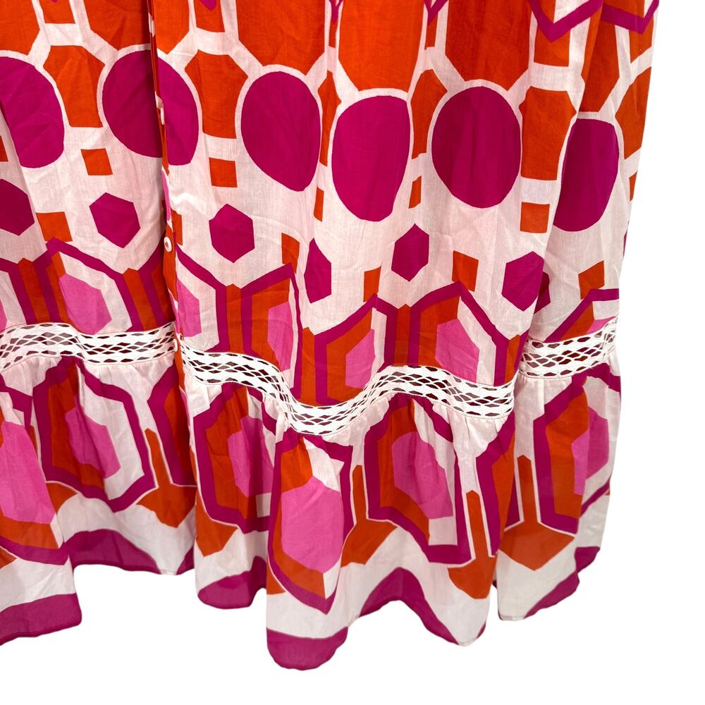 Anthropologie The Eleanora Long-Sleeve Maxi Shirt Cotton Silk Dress Size XL NEW - Picture 5 of 7